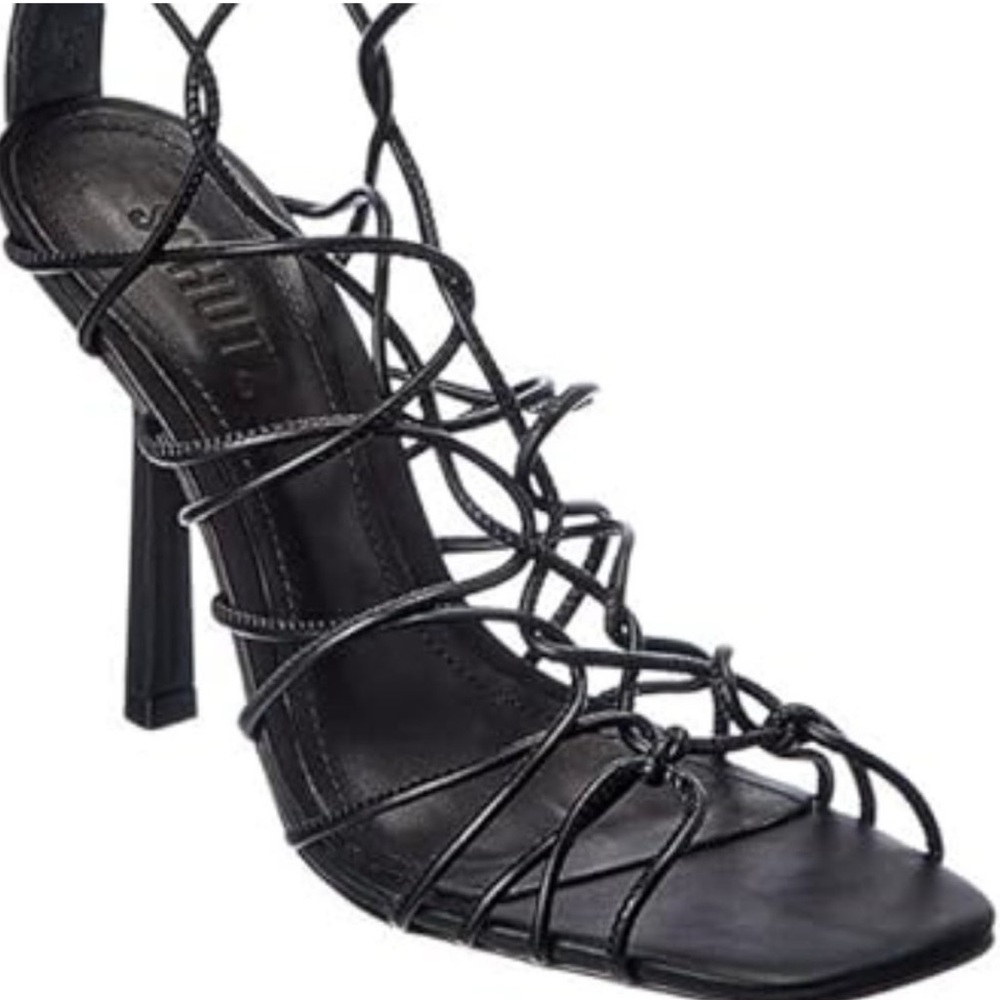 🖤NWT SCHUTZ Black Lace-Up Strappy High Heel Sandals 9🌃 - Picture 15 of 15